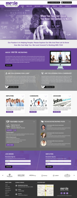 Web Design by Sbss for Moxie Recruiting | Design: #9782986