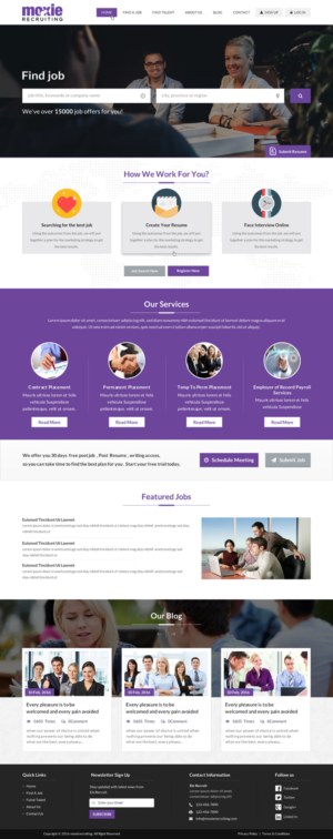 Web Design by Sbss for Moxie Recruiting | Design: #9783112