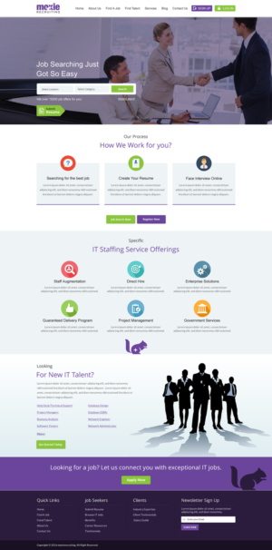 Web Design by Sbss for Moxie Recruiting | Design: #9789867