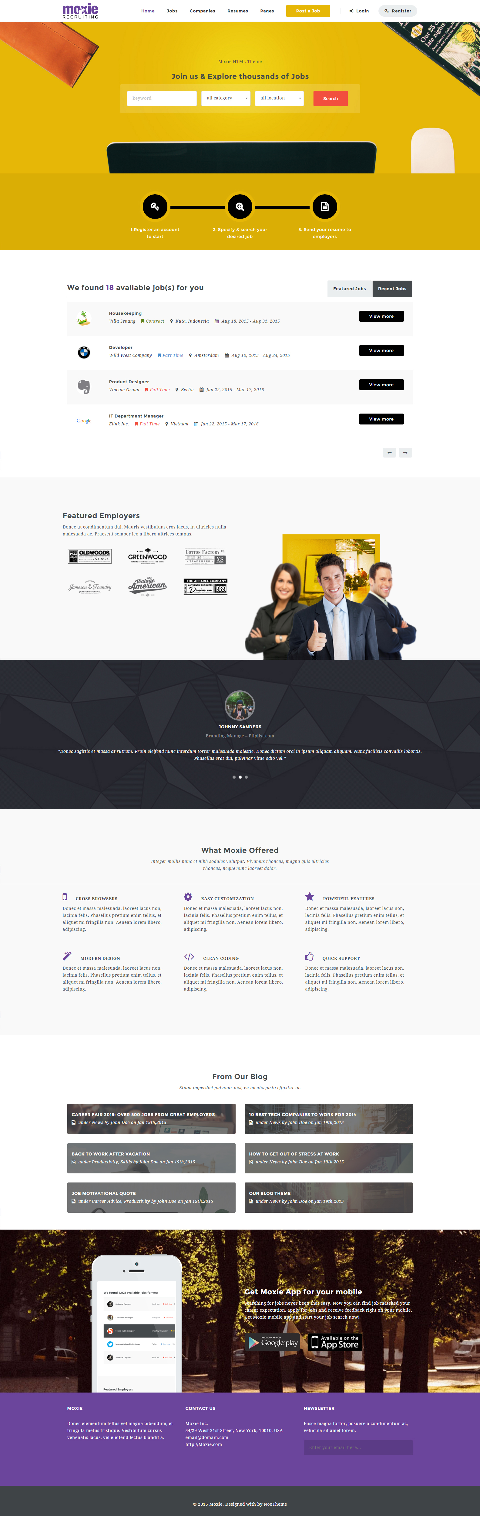 Web Design by Subhanu for Moxie Recruiting | Design #9769883