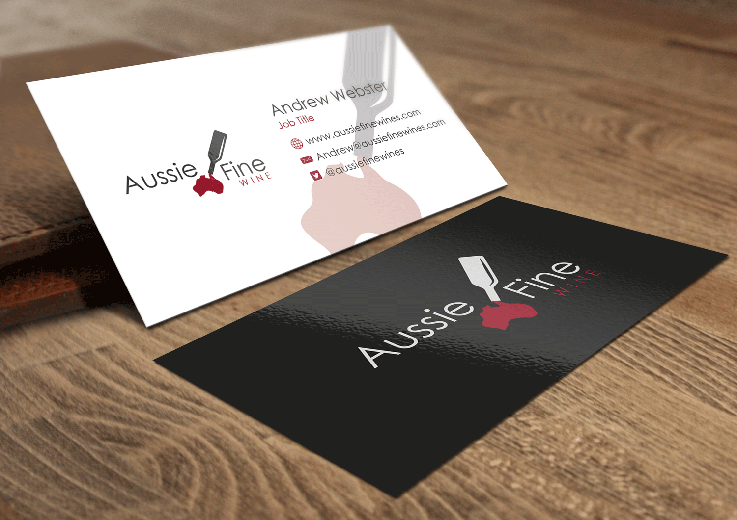 Business Card Design by Riz' for Aussie Fine Wines | Design #9799389