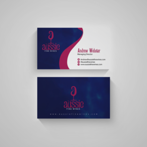 Business Card Design by diRtY.EMM for Aussie Fine Wines | Design: #9878314