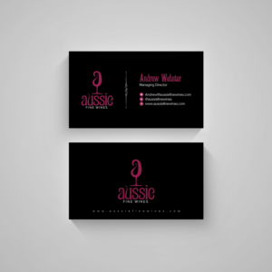 Business Card Design by diRtY.EMM for Aussie Fine Wines | Design: #9878317