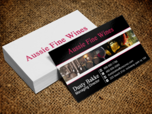 Business Card Design by Lanka Ama for Aussie Fine Wines | Design: #9792027