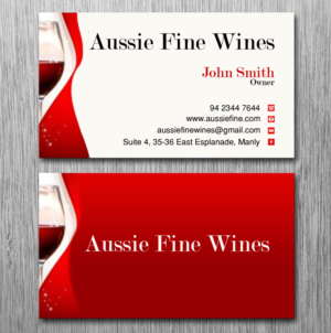 Business Card Design by Lanka Ama for Aussie Fine Wines | Design: #9792036