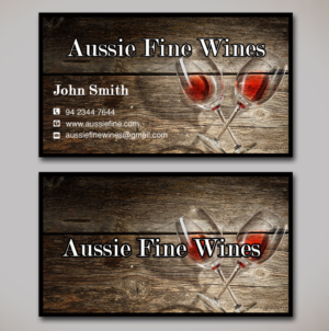 Business Card Design by Lanka Ama for Aussie Fine Wines | Design: #9792046
