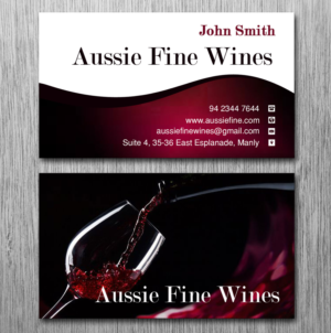 Business Card Design by Lanka Ama for Aussie Fine Wines | Design: #9792049