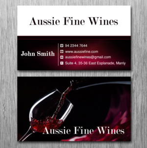 Business Card Design by Lanka Ama for Aussie Fine Wines | Design: #9800844