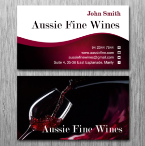 Business Card Design by Lanka Ama for Aussie Fine Wines | Design: #9801282