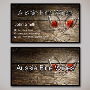 Business Card Design by Lanka Ama for Aussie Fine Wines | Design: #9801286