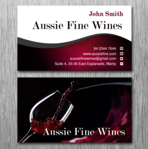 Business Card Design by Lanka Ama for Aussie Fine Wines | Design: #9801289