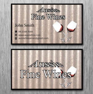 Business Card Design by Lanka Ama for Aussie Fine Wines | Design: #9801291
