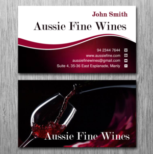 Business Card Design by Lanka Ama for Aussie Fine Wines | Design: #9801293