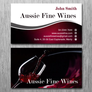 Business Card Design by Lanka Ama for Aussie Fine Wines | Design: #9801295