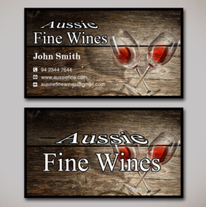 Business Card Design by Lanka Ama for Aussie Fine Wines | Design: #9801296