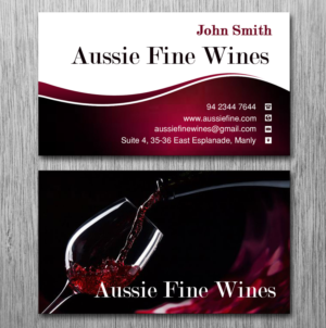 Business Card Design by Lanka Ama for Aussie Fine Wines | Design: #9801297