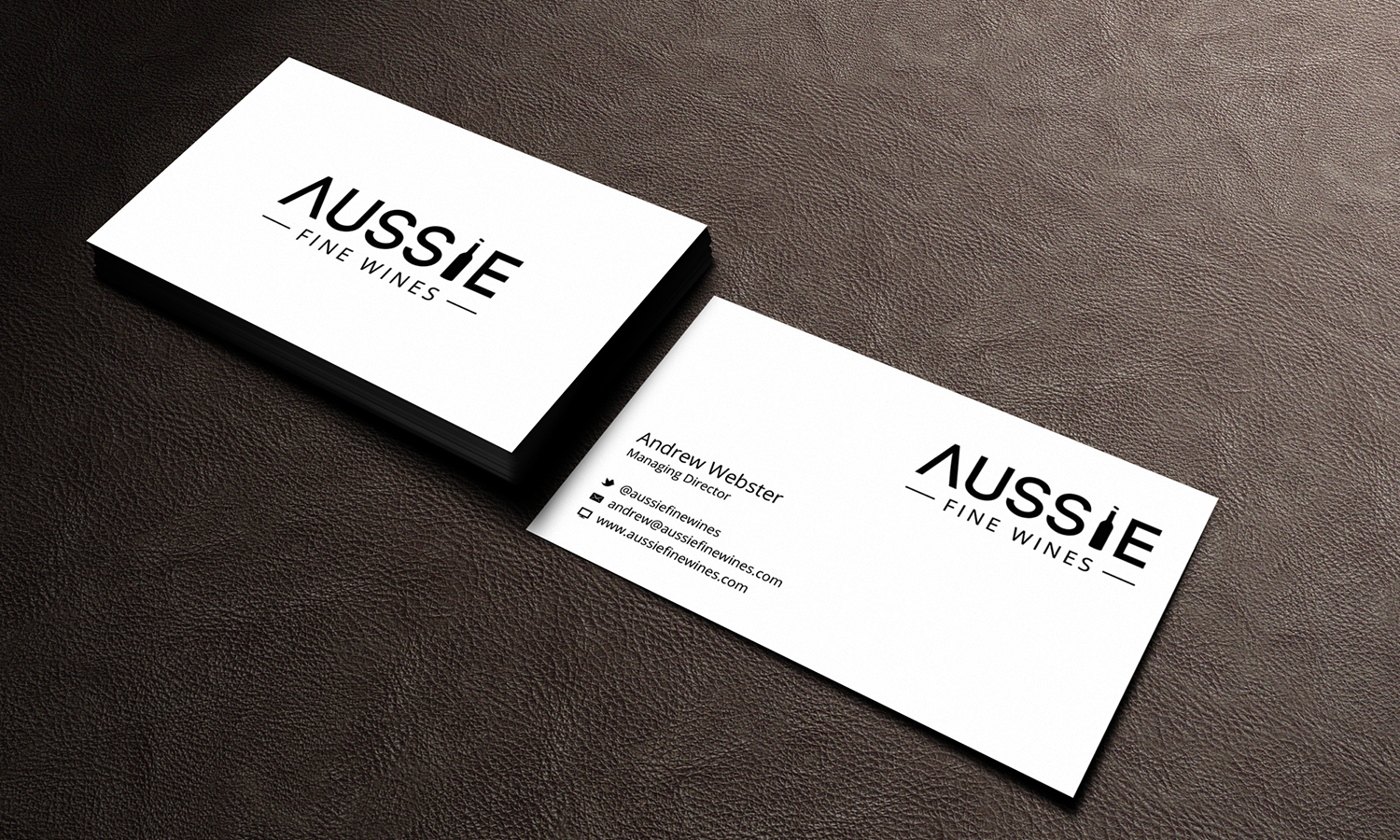 Business Card Design by Stylez Designz for Aussie Fine Wines | Design #9895105