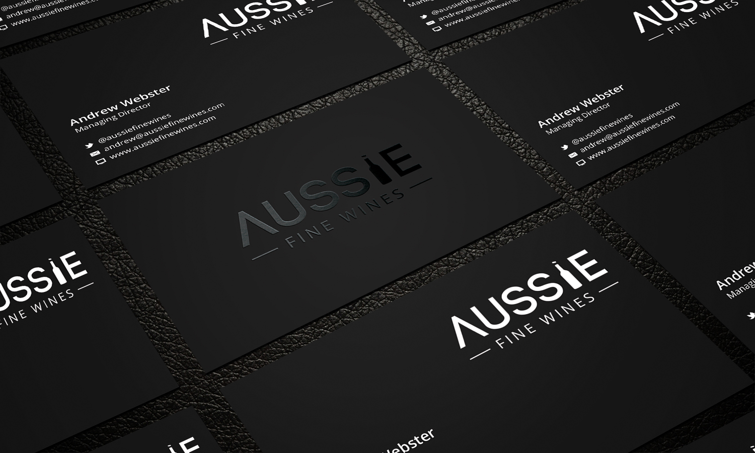 Visitenkarten-Design von Stylez Designz für Aussie Fine Wines | Design #9895109
