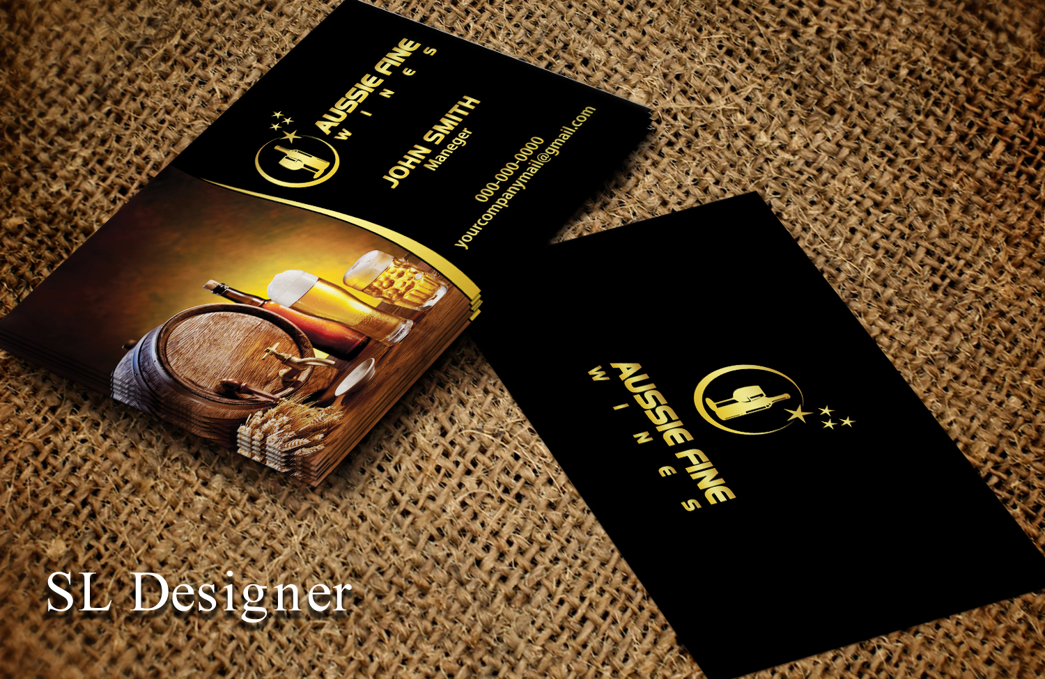 Visitenkarten-Design von SL Designer für Aussie Fine Wines | Design #9792950