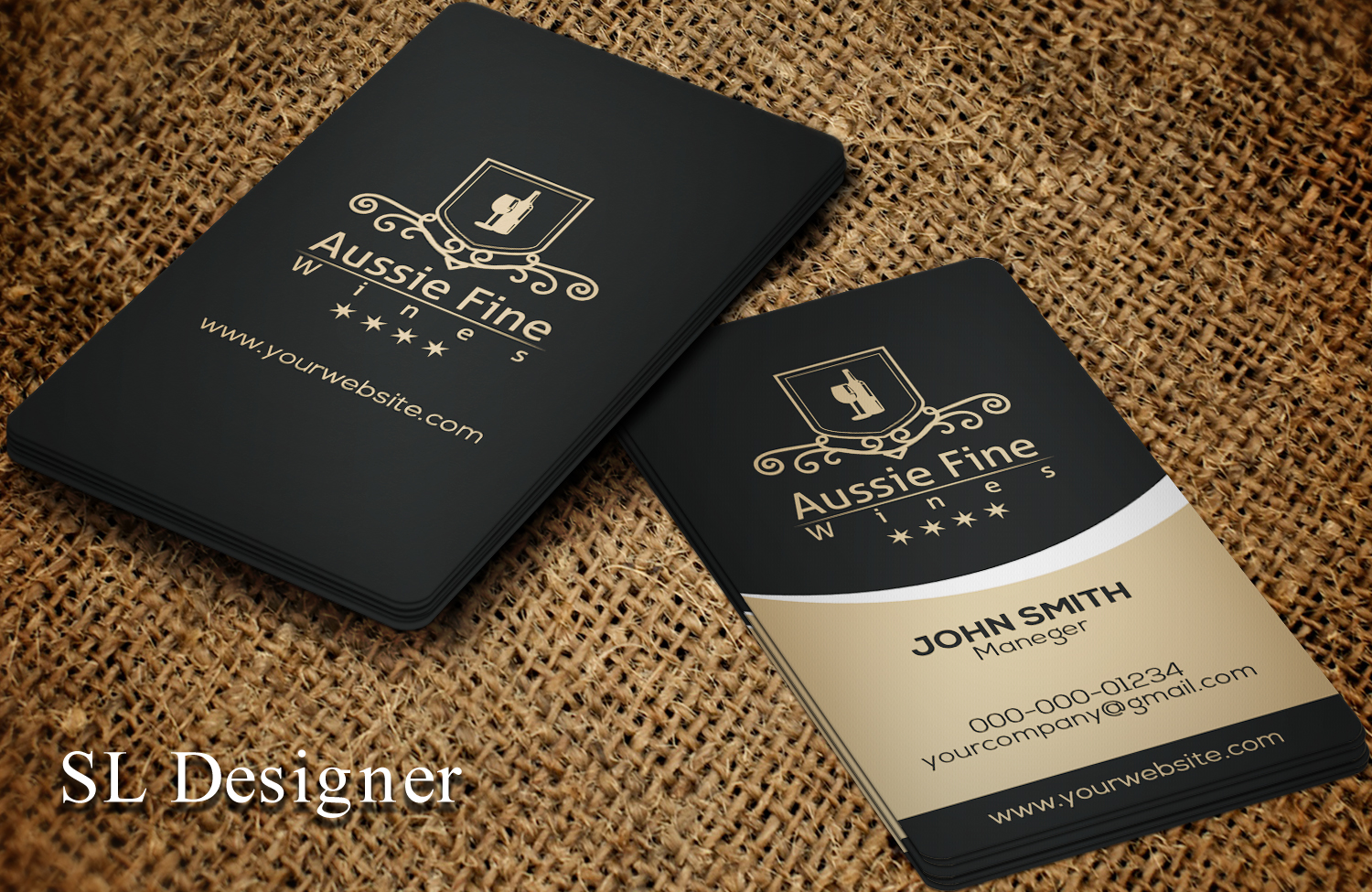 Business Card Design by SL Designer for Aussie Fine Wines | Design #9792951