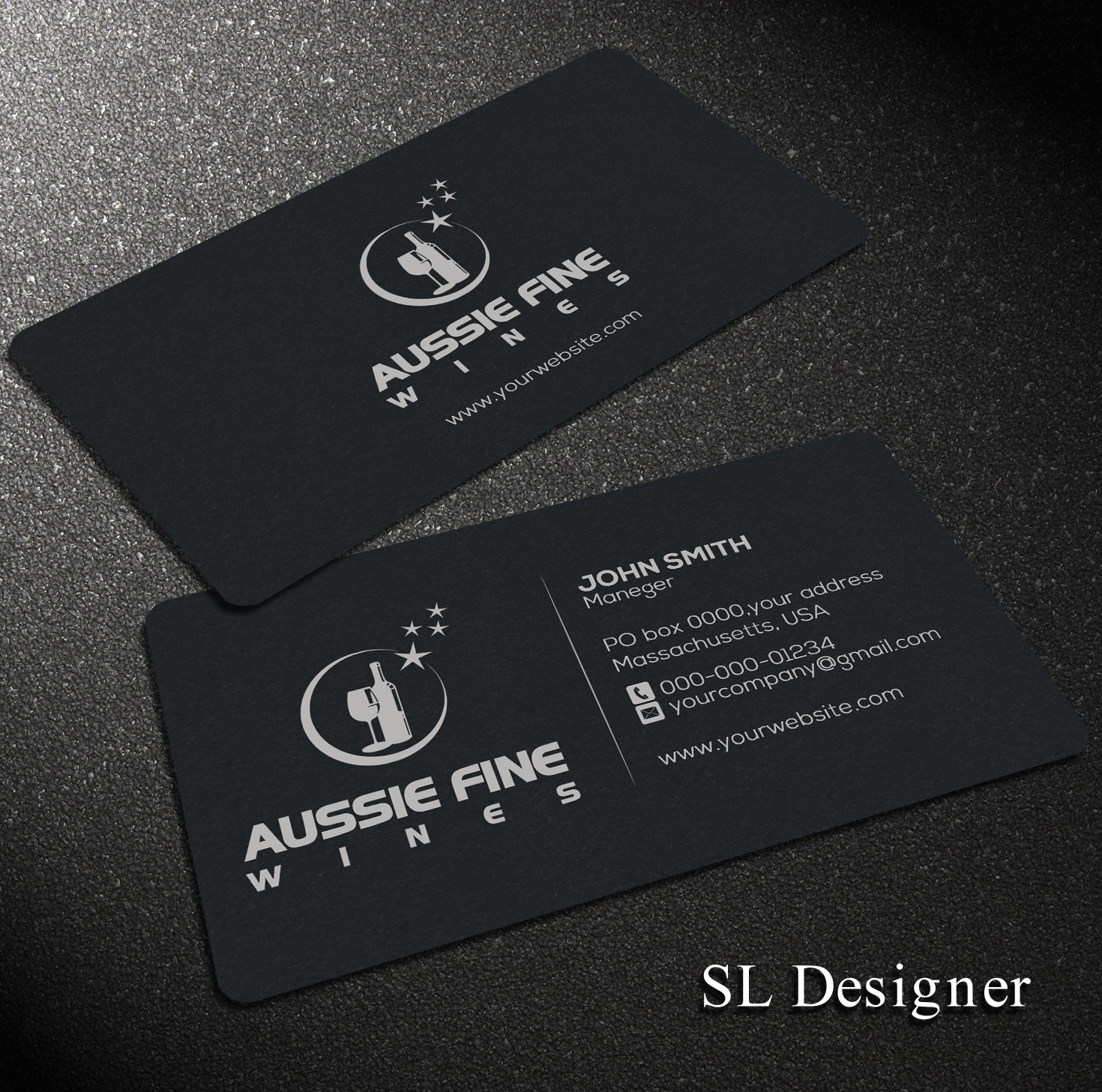 Business Card Design by SL Designer for Aussie Fine Wines | Design #9792958