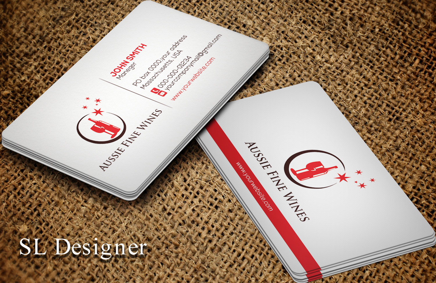 Business Card Design by SL Designer for Aussie Fine Wines | Design #9797492