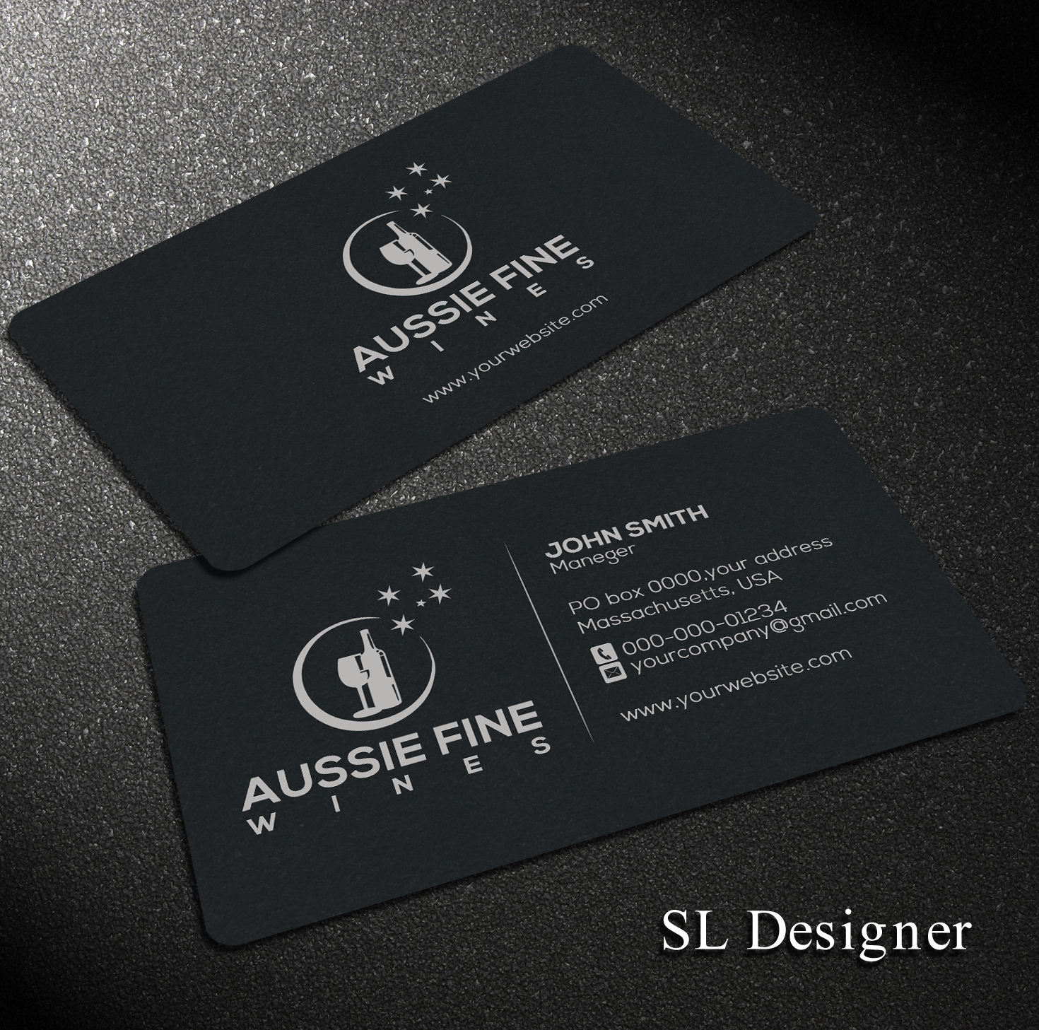 Business Card Design by SL Designer for Aussie Fine Wines | Design #9797539