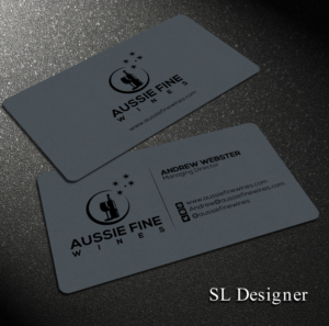 Business Card Design by SL Designer for Aussie Fine Wines | Design: #9800474