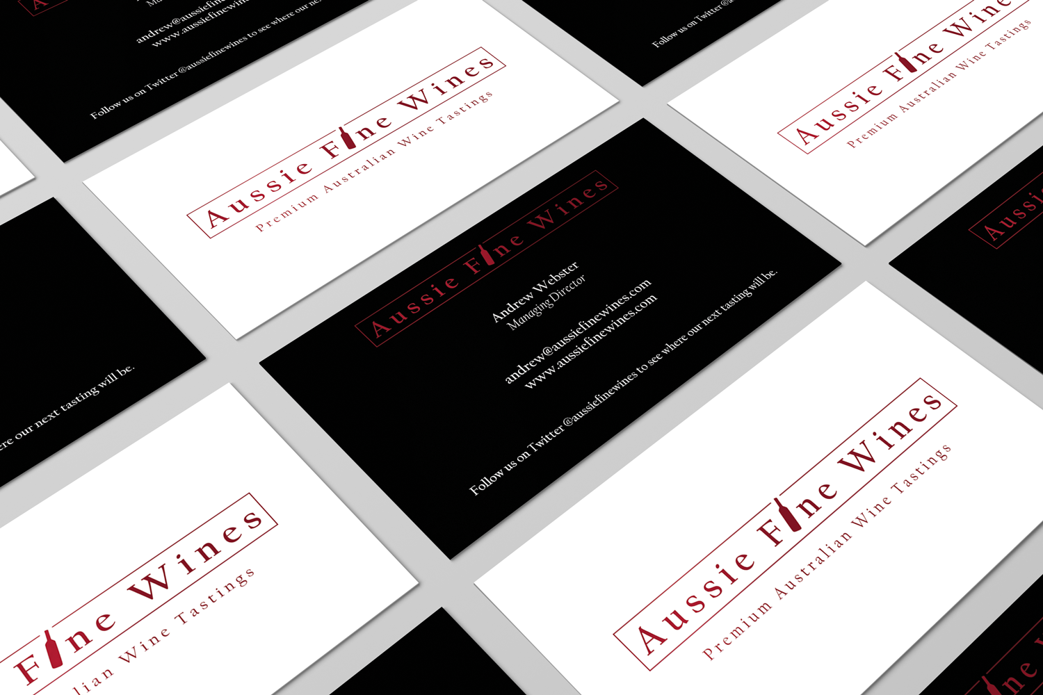 Visitenkarten-Design von HD Design Works für Aussie Fine Wines | Design #9896864