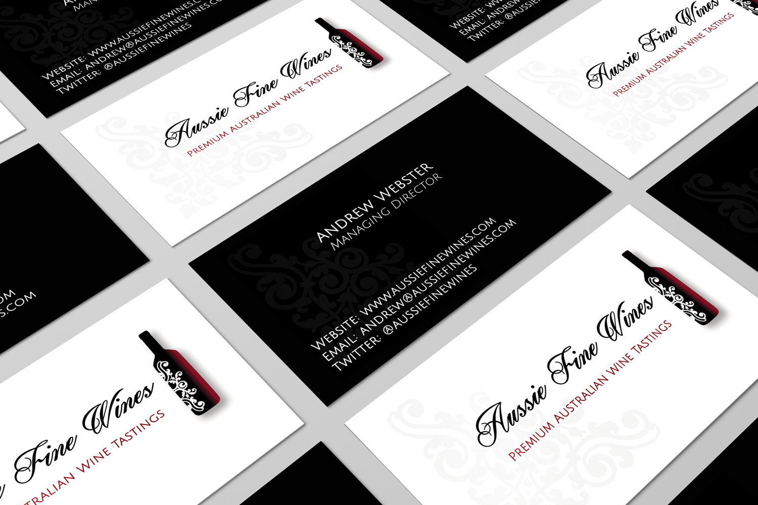 Business Card Design by HD Design Works for Aussie Fine Wines | Design #9897129