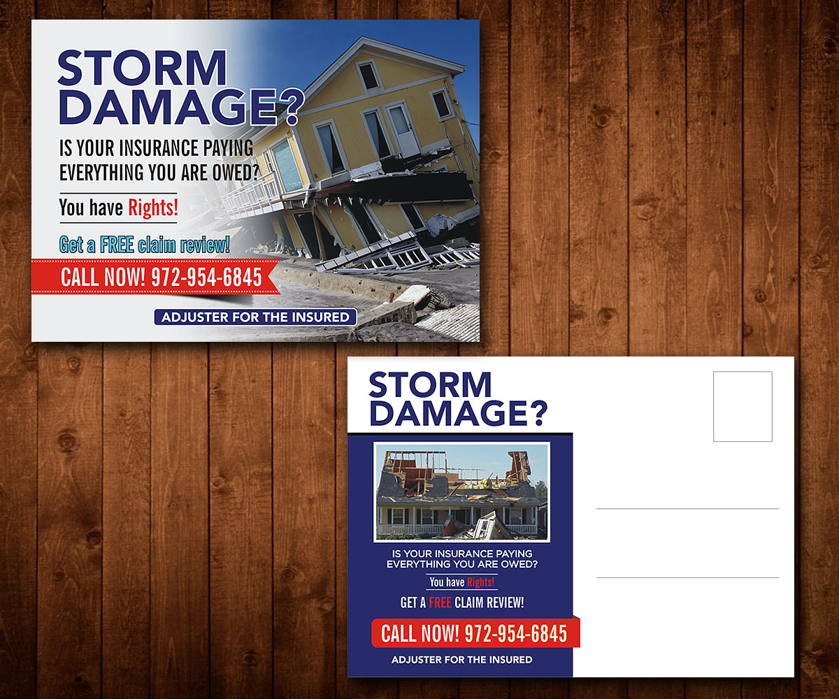 Postcard Design by Designers Hub for Platinum Adjusting Inc | Design #9784485