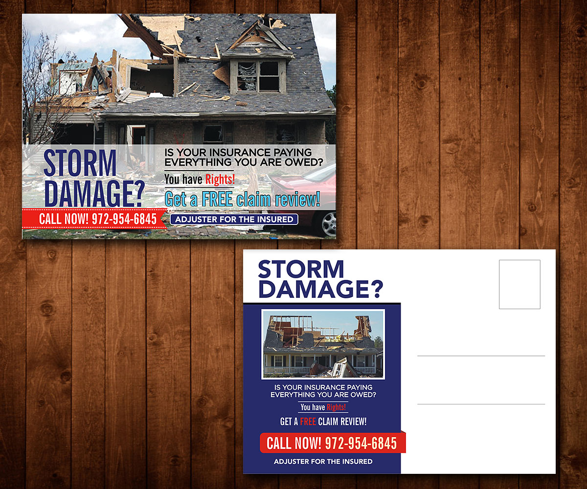 Postcard Design by Designers Hub for Platinum Adjusting Inc | Design #9784506
