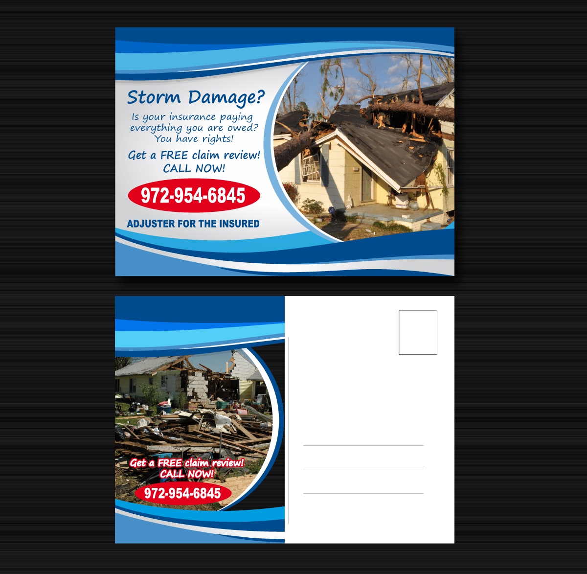 Diseño de Postal por Maden para Platinum Adjusting Inc | Diseño #9780879