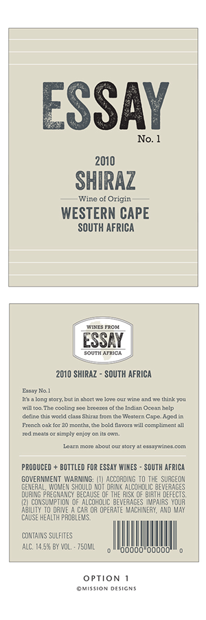 Design Graphique par Miss Shinn pour Essay wines | Design #2123405