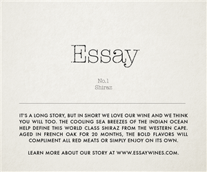 Design Graphique par Dewdle Studio pour Essay wines | Design : #2146446