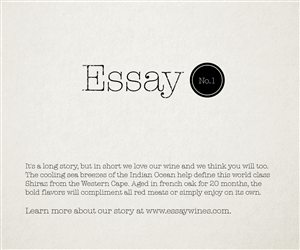 Design Graphique par Dewdle Studio pour Essay wines | Design : #2146449