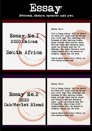 Design Graphique par chiarubio pour Essay wines | Design : #2128113