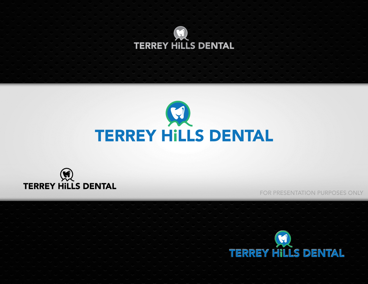 Logo Design by Black n White Concept for Terrey Hills Dental | Design #2114923
