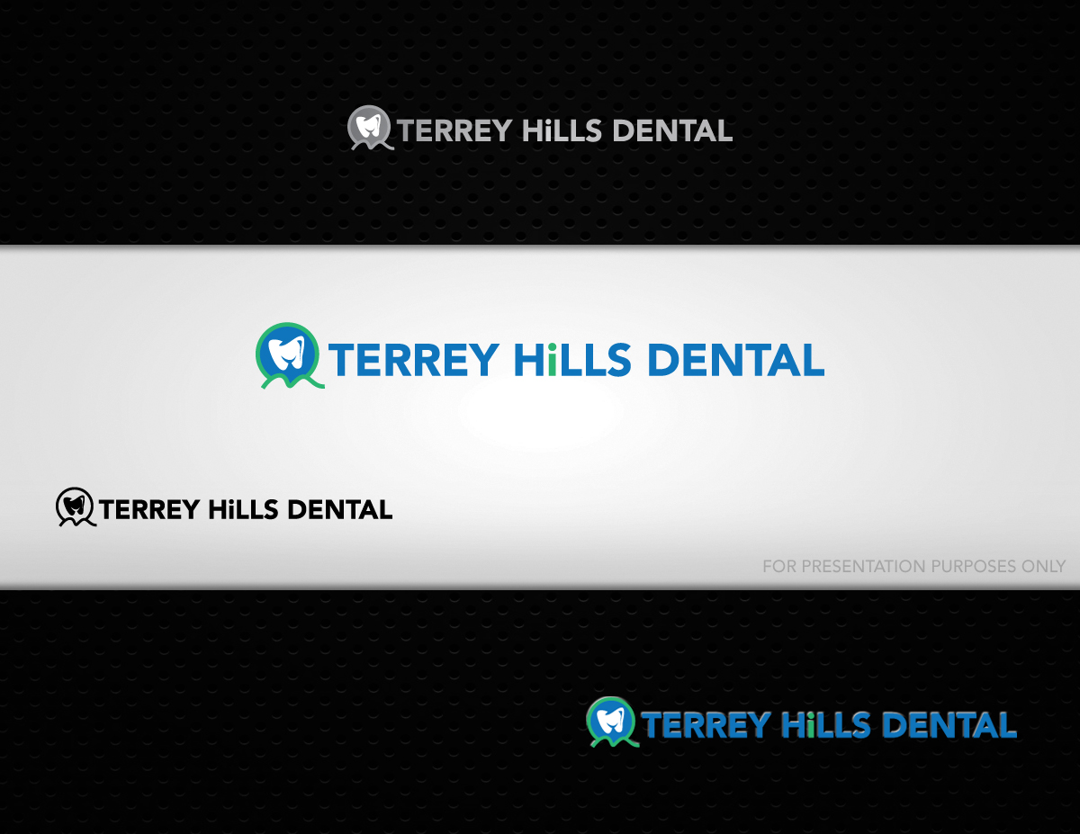 Logo Design by Black n White Concept for Terrey Hills Dental | Design #2114928