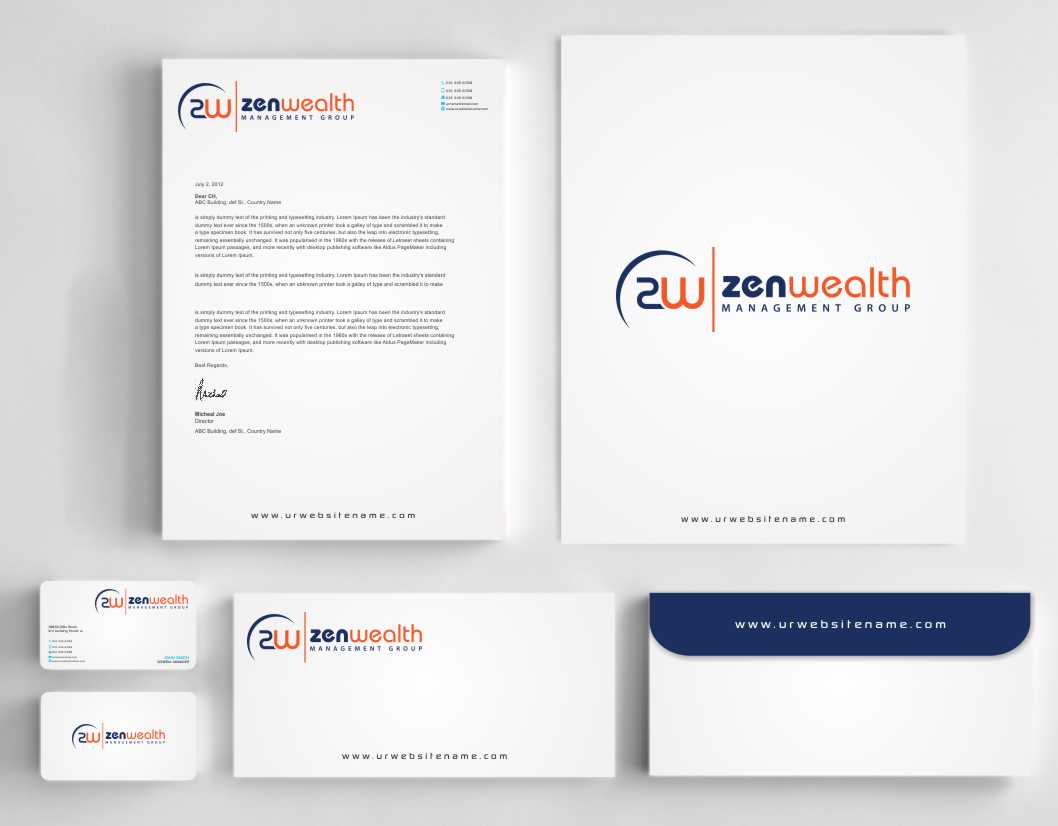 Stationery Design by AwsomeD for Zen Wealth Management Group | Design #9792237