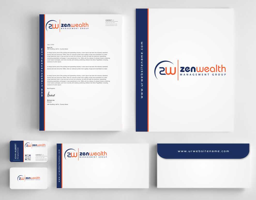Stationery Design by AwsomeD for Zen Wealth Management Group | Design #9792238