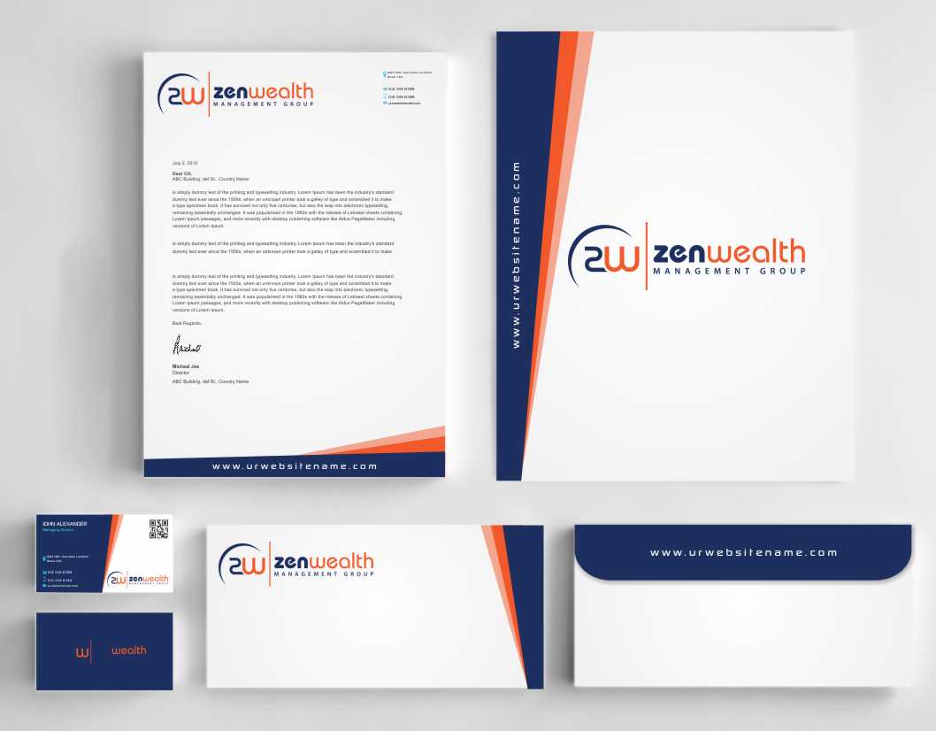 Stationery Design by AwsomeD for Zen Wealth Management Group | Design #9792239
