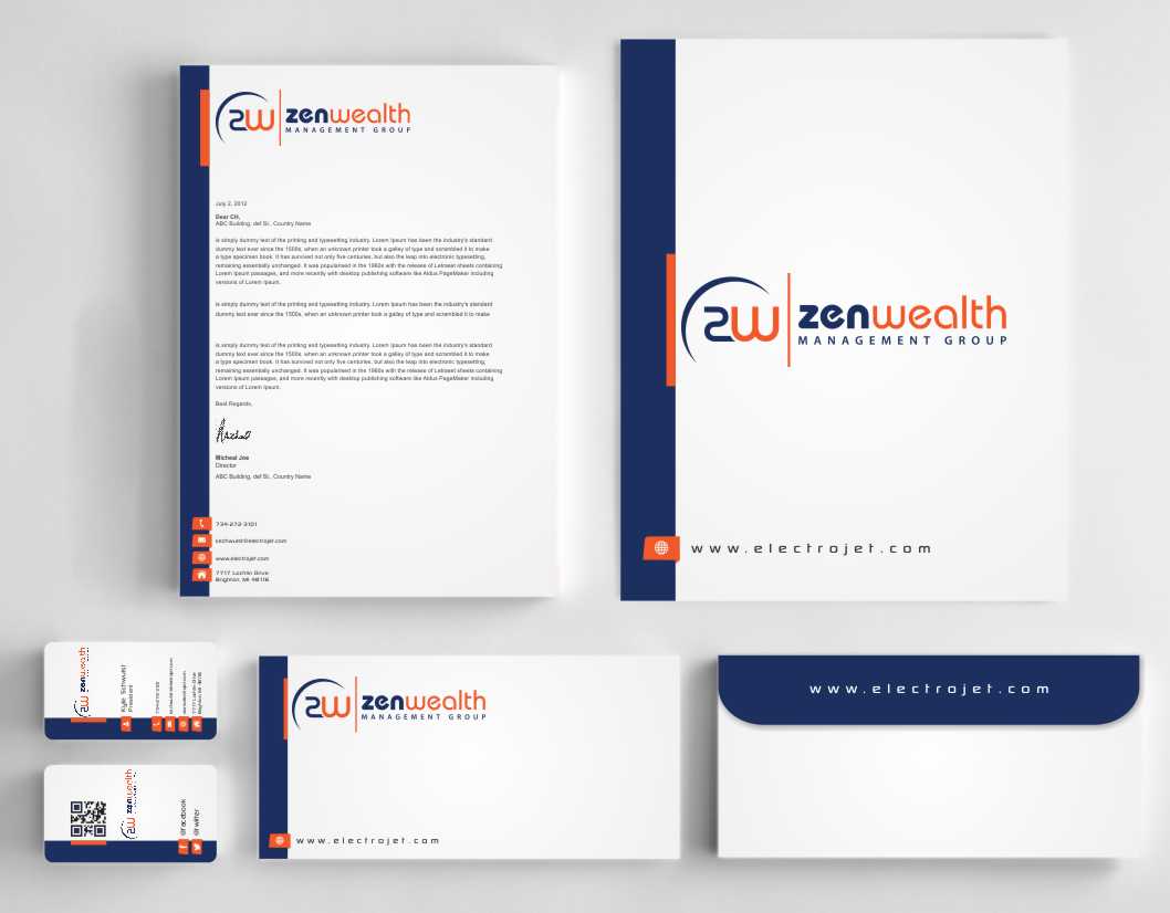 Stationery Design by AwsomeD for Zen Wealth Management Group | Design #9792241