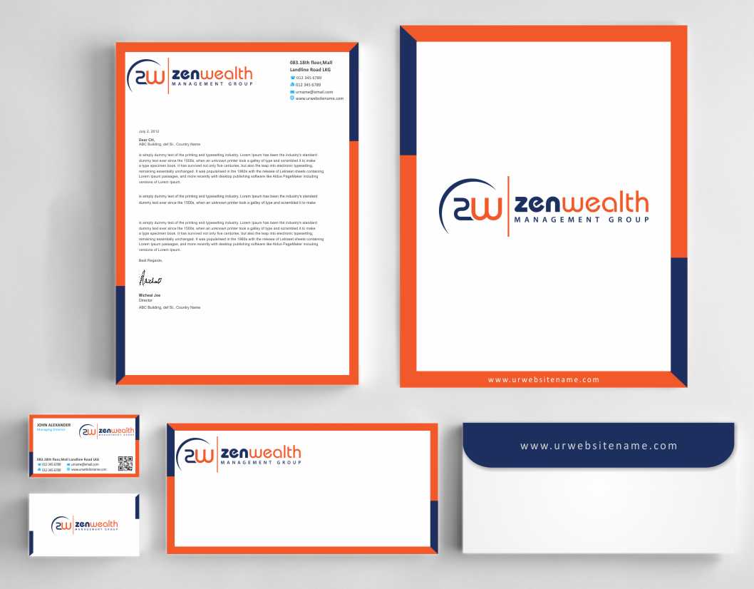 Stationery Design by AwsomeD for Zen Wealth Management Group | Design #9792244
