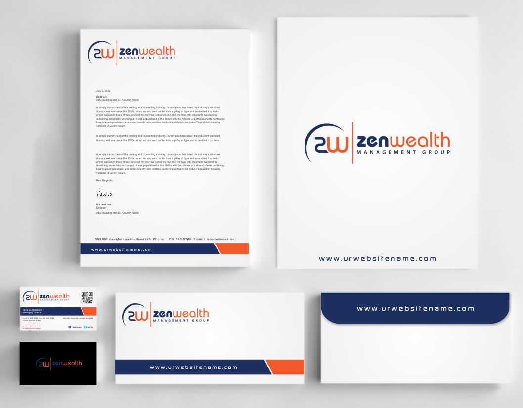 Stationery Design by AwsomeD for Zen Wealth Management Group | Design #9792245