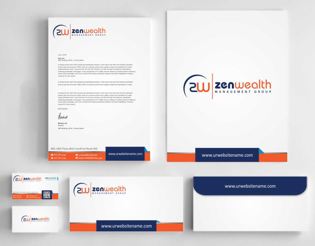 Stationery Design by AwsomeD for Zen Wealth Management Group | Design #9792252