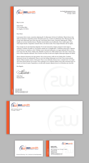 Stationery Design by MIND for Zen Wealth Management Group | Design: #9779074