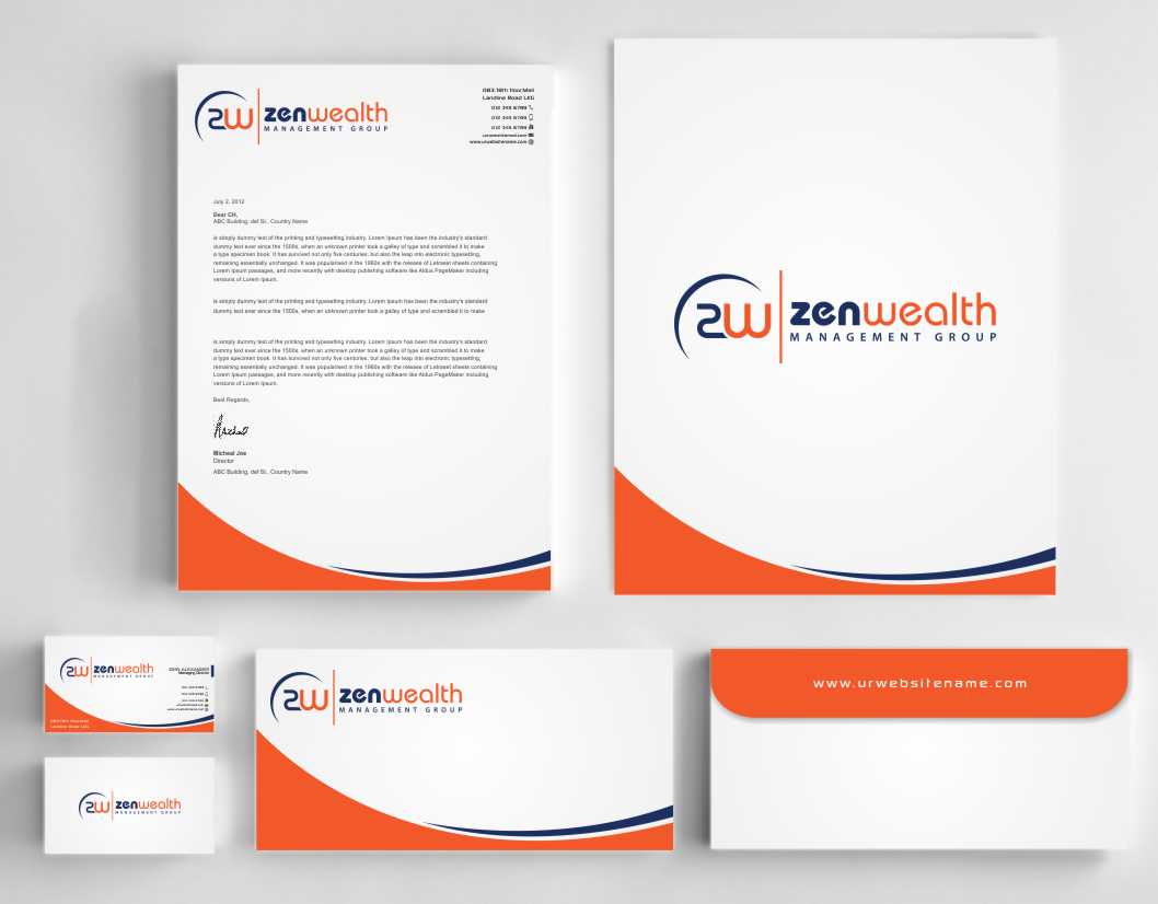 Stationery Design by szabist for Zen Wealth Management Group | Design #9792416