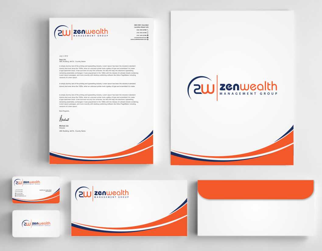 Design de Papeterie par szabist pour Zen Wealth Management Group | Design #9792421