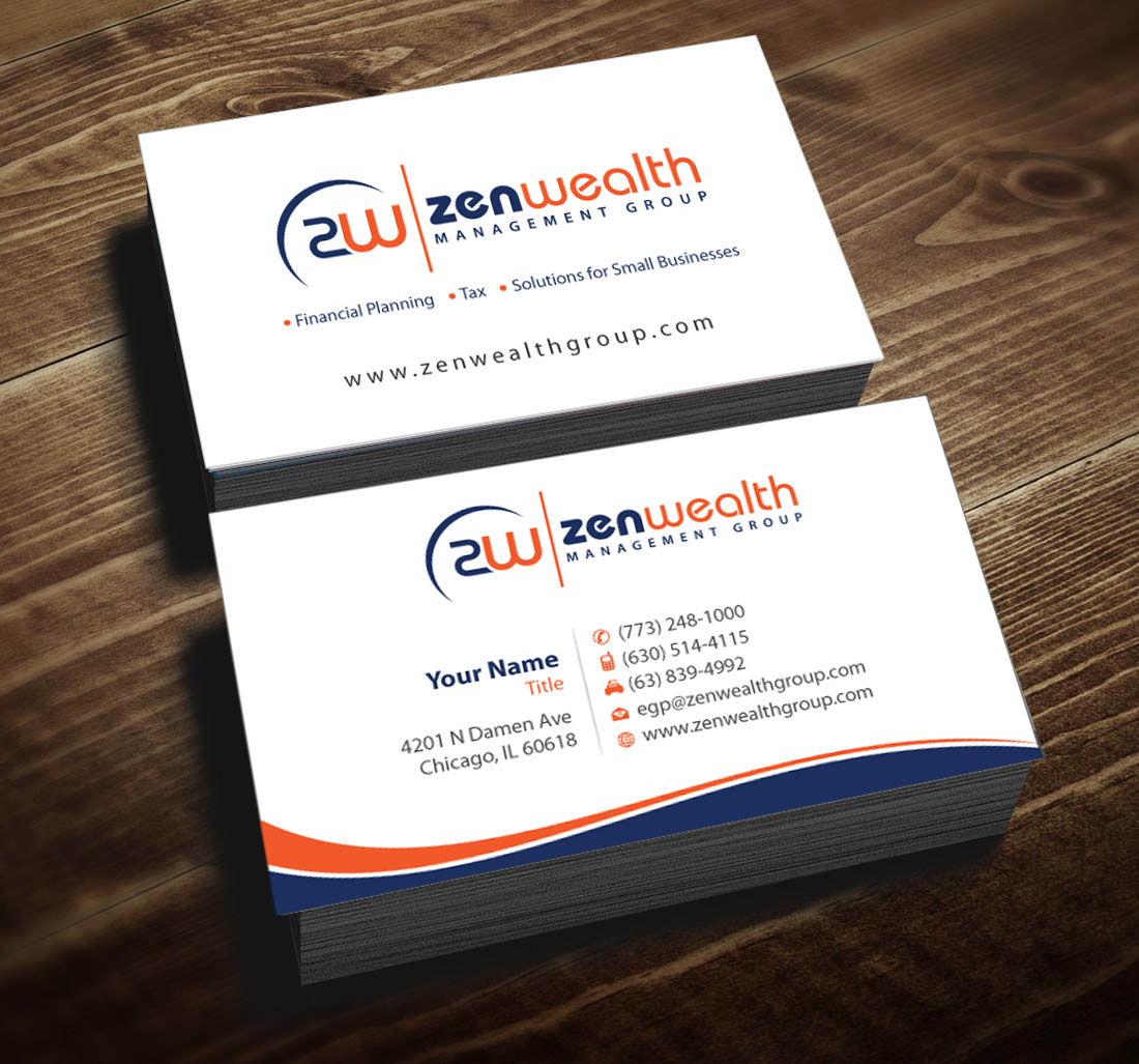 Schreibwaren-Design von Infinitive Technology für Zen Wealth Management Group | Design #9848379